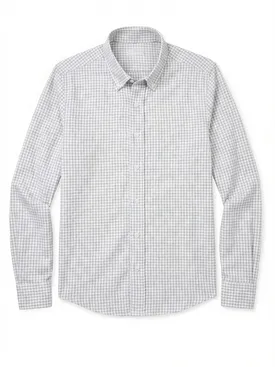 Flanel overhemd met kleine grijze ruiten