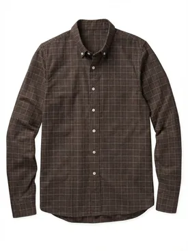 Ruiten bruin Flanel overhemd