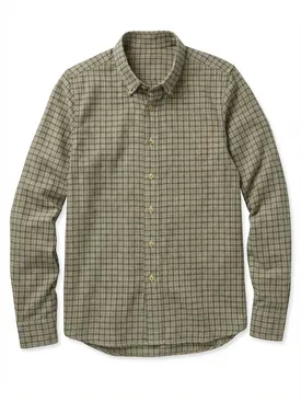 Ruiten groen Flanel overhemd