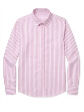 Strepen roze Oxford overhemd